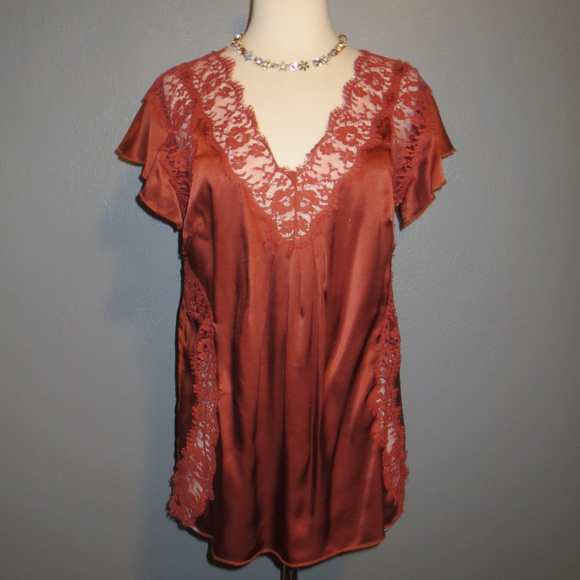 Dolce & Gabbana Tops - DOLCE & GABBANA Silk Lace V-Neck Camisole Top